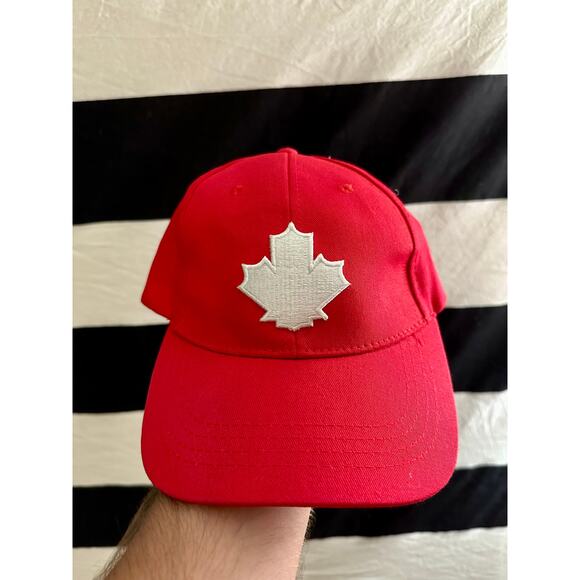 Red Tim Horton's Canada Breakfast Cafe Ballcap Hat - Picture 4 of 6